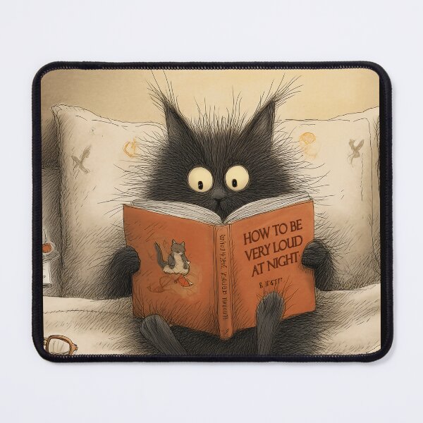 Item preview, "How to be very loud at night" cat book. designed and sold by IraPanyukova.