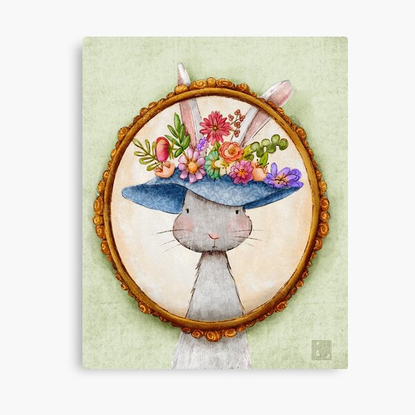 Vista previa del artículo con la obra «Lady Whiskerbloom», diseñado y vendido por Kristin Farnsworth Art .
