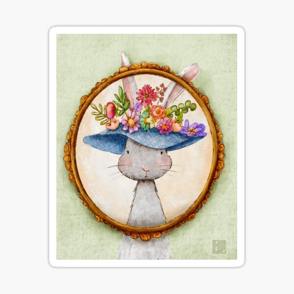 Item preview, Lady Whiskerbloom designed and sold by Kristin Farnsworth Art .