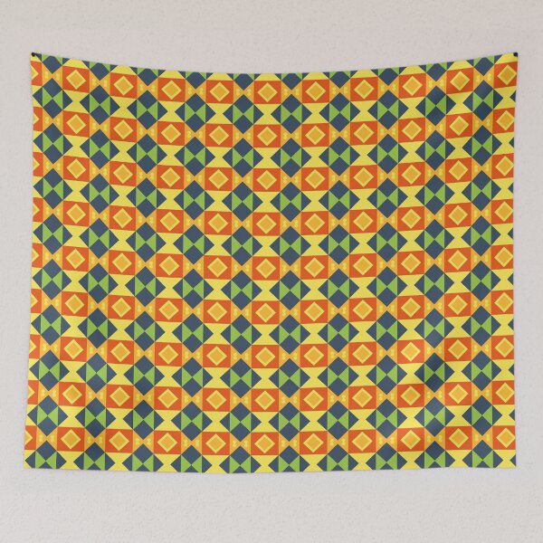 Item preview, colorful texture geometry design geometric forms triangle seamless repeat pattern designed and sold by Abrahamjrnd.