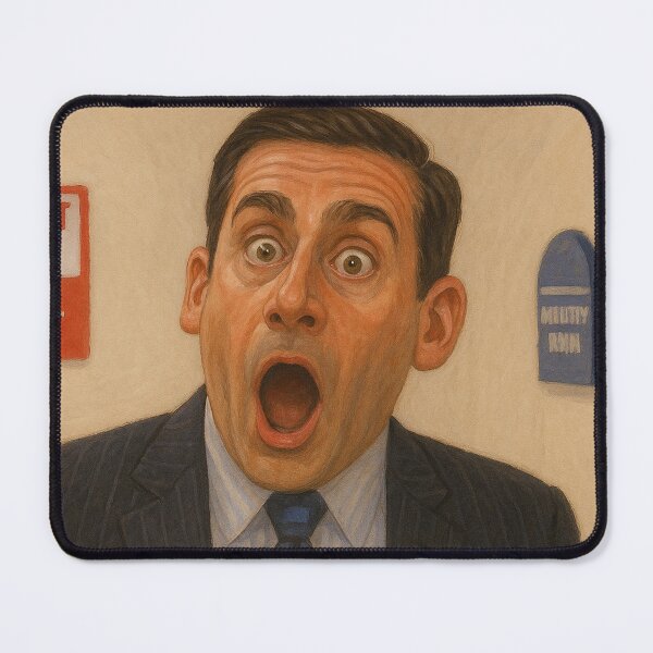 Item preview, Funny Surprised Office Reaction Portrait designed and sold by Greemo03.
