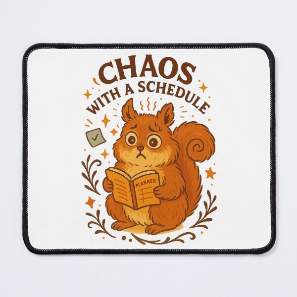 Item preview, Chaos With a Schedule Planner Squirrel designed and sold by Lacritsa .