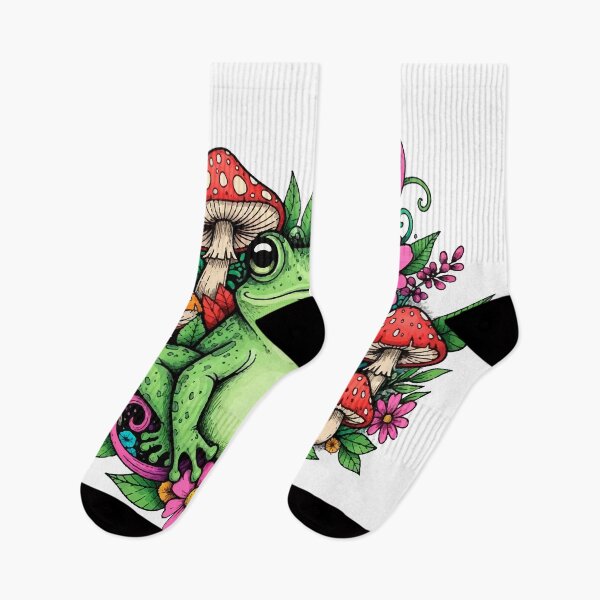 Item preview, Boho Illustration of a Magical Frog with Botanical Patterns and Vibrant Colors designed and sold by  Ojo de Lilith.