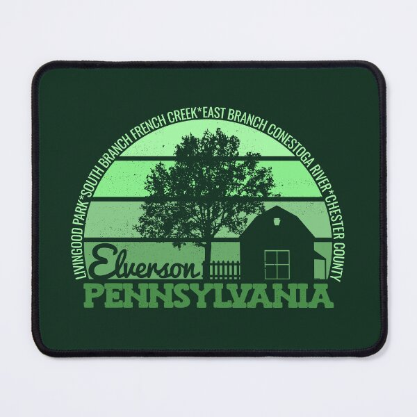 Item preview, Elverson Pennsylvania Sunset Retro Vintage Local Pride Logo designed and sold by CRHPOD20.