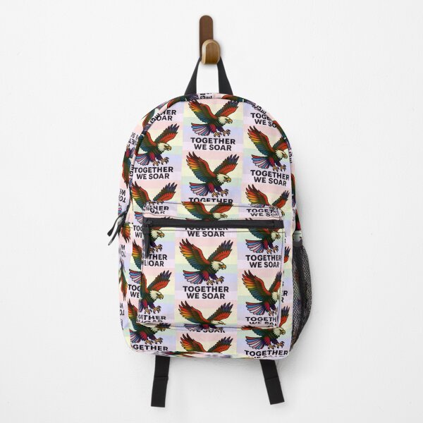 Item preview, Together We Soar LGBTQ+ Rainbow Flag American Eagle Human Rights Gay Pride Graphic Design designed and sold by ItsAKinkThing.