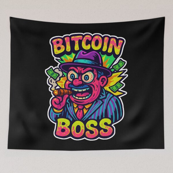 Item preview, Bitcoin Boss Crypto Confidence : Trader Titan Crypto Meme designed and sold by ImaginarStore.