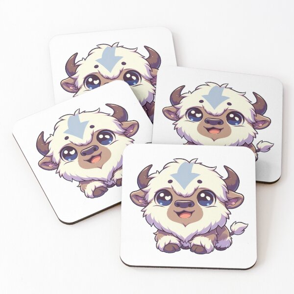 Item preview, Cute Chibi Flying Bison with Blue Arrow Anime Style Design designed and sold by Greemo03.