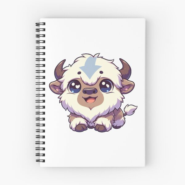 Item preview, Cute Chibi Flying Bison with Blue Arrow Anime Style Design designed and sold by Greemo03.