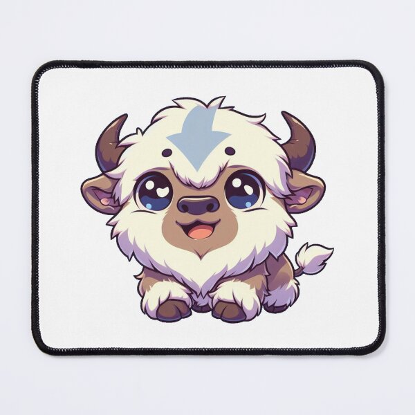 Item preview, Cute Chibi Flying Bison with Blue Arrow Anime Style Design designed and sold by Greemo03.