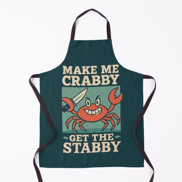 Item preview, Make Me Crabby — Funny Angry Crab with Knife designed and sold by Victor Shadehorn.
