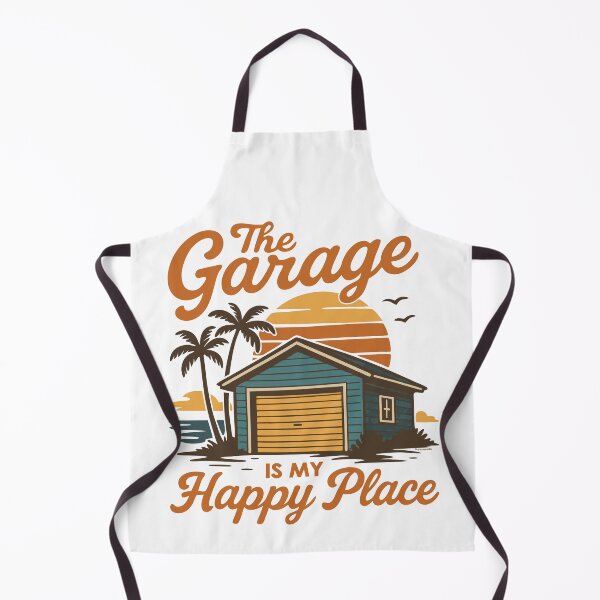Item preview, El garaje es mi lugar feliz designed and sold by Automotive Art by Greg.