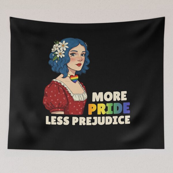 Item preview, More Pride Less Prejudice LGBTQ Rainbow Pride Month  designed and sold by ArtFromBeyond.