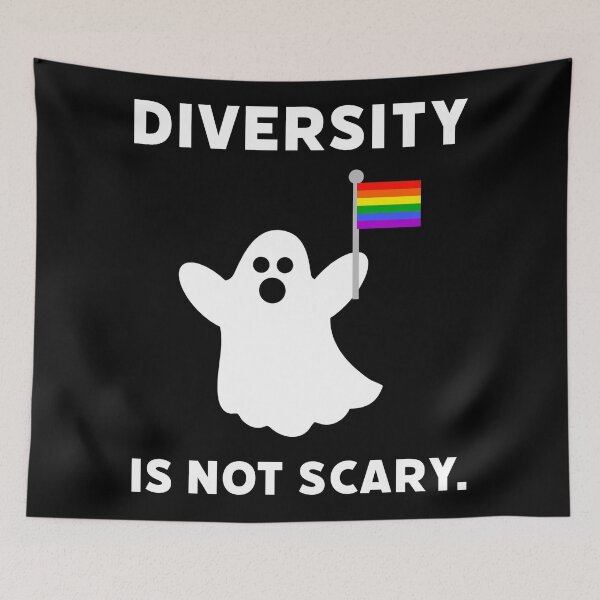 Item preview, Diversity is not scary. designed and sold by Rachel the Artist .