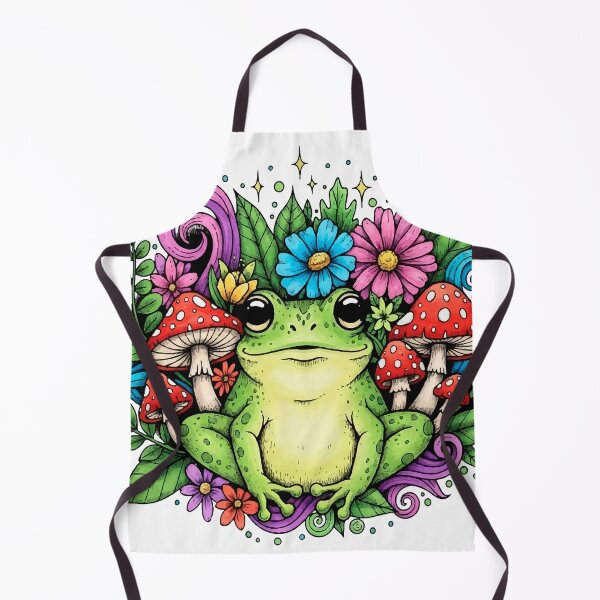 Item preview, Boho Illustration of a Magical Frog with Botanical Patterns and Vibrant Colors designed and sold by  Ojo de Lilith.