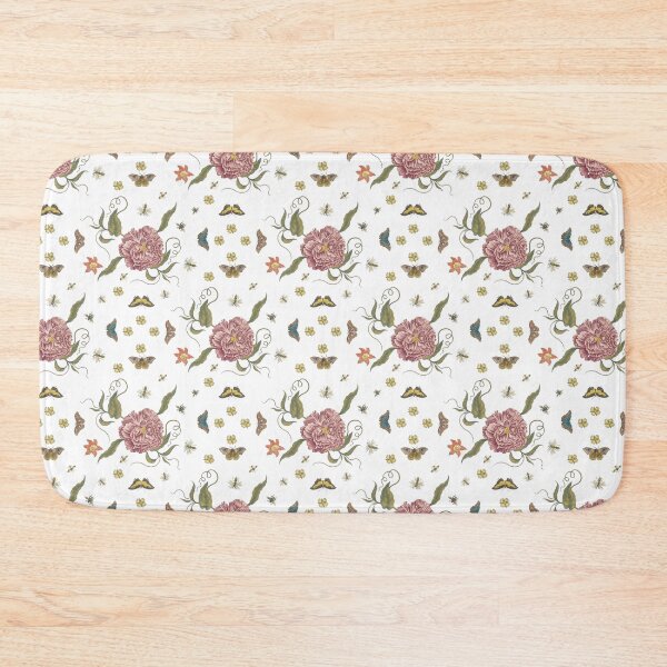 Item preview, Vintage Botanical Garden Pattern – Flowers, Bees & Butterflies designed and sold by newyorkwala.