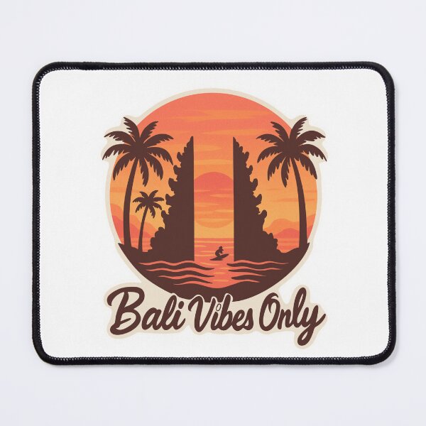 Item preview, Bali Vibes Only – Sunset Temple Retro Tropical Design designed and sold by Dospart.