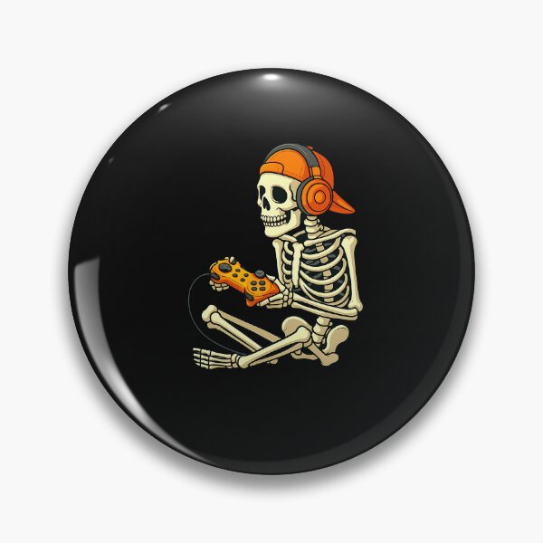 Artikelvorschau, Halloween Skelett Gamer Video Gaming Jungen Männer Kinder T-Shirts entworfen und verkauft von TalalosART.