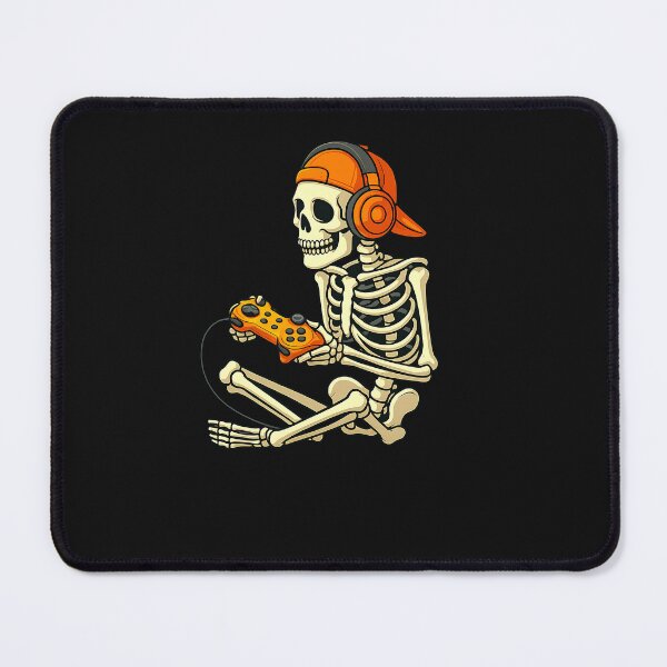 Item preview, Halloween Skeleton Gamer Video Gaming Boys Men Kids Tees designed and sold by TalalosART.