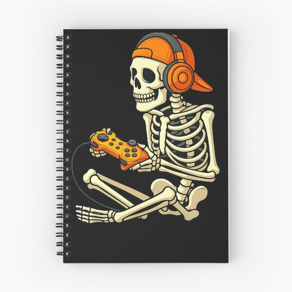 Item preview, Halloween Skeleton Gamer Video Gaming Boys Men Kids Tees designed and sold by TalalosART.
