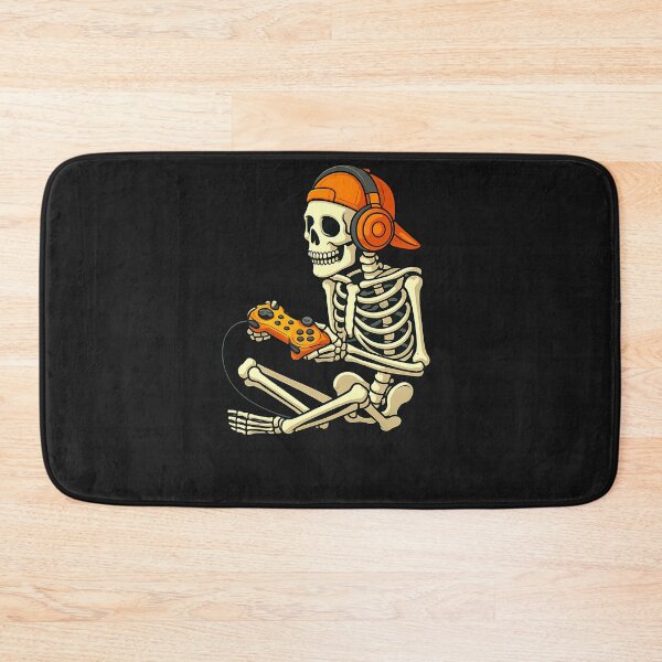 Item preview, Halloween Skeleton Gamer Video Gaming Boys Men Kids Tees designed and sold by TalalosART.