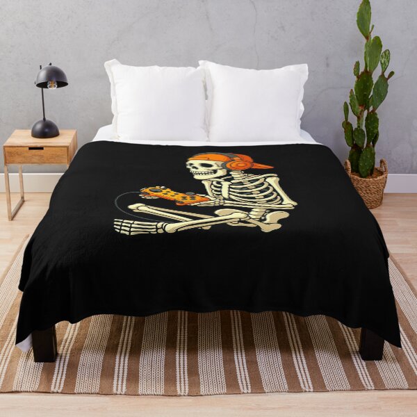 Item preview, Halloween Skeleton Gamer Video Gaming Boys Men Kids Tees designed and sold by TalalosART.