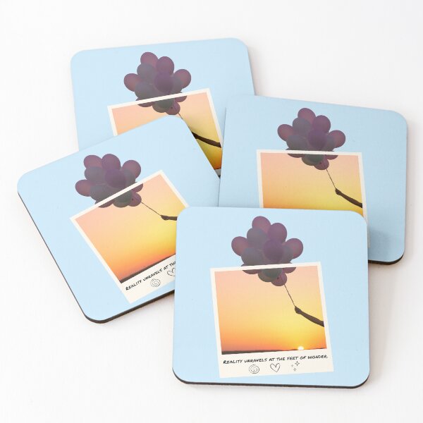 Item preview, Reality Unravels at the Feet of Wonder – Dreamy Sunset Polaroid with Floating Balloons designed and sold by LUV963.