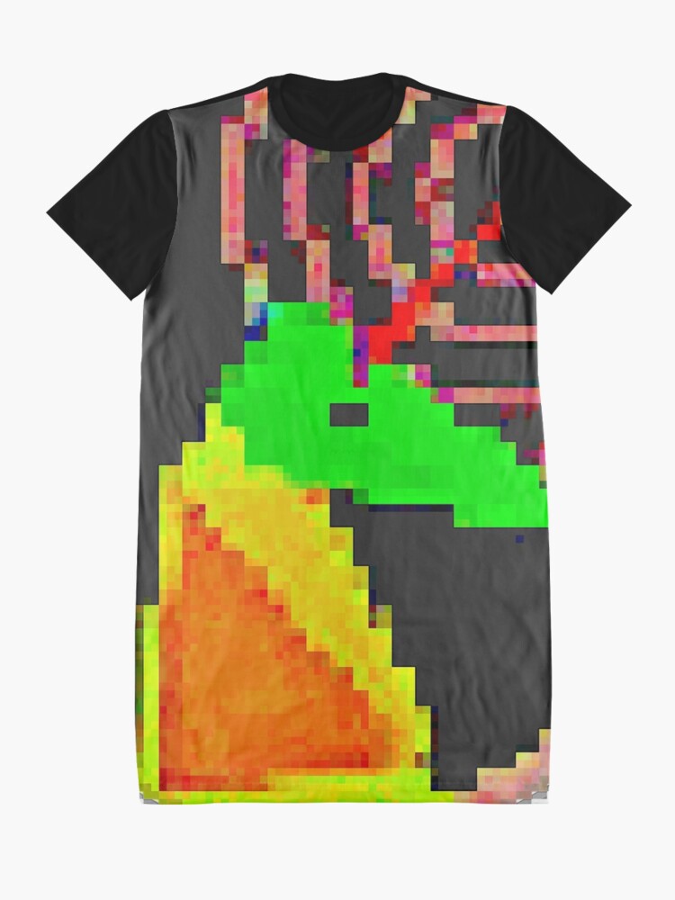 Alternate view of UNIKORN PIXELATED 2018-2 By RootCat Graphic T-Shirt Dress
