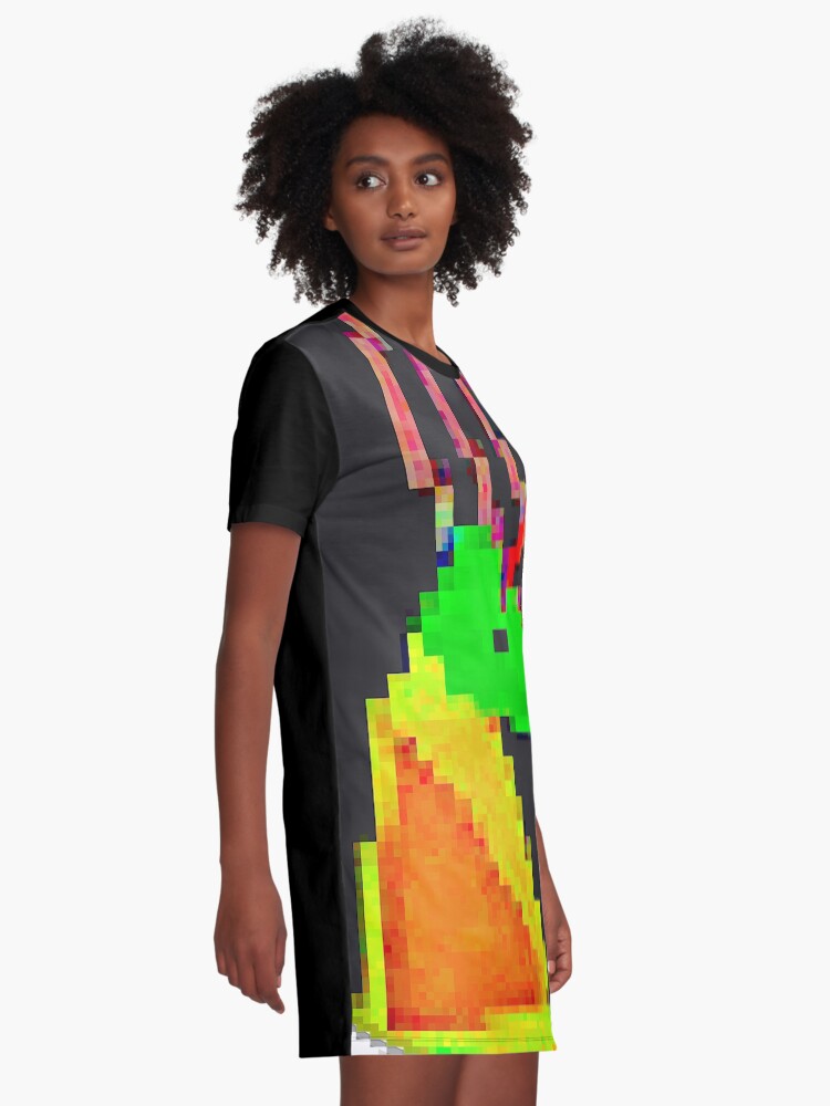 Alternate view of UNIKORN PIXELATED 2018-2 By RootCat Graphic T-Shirt Dress