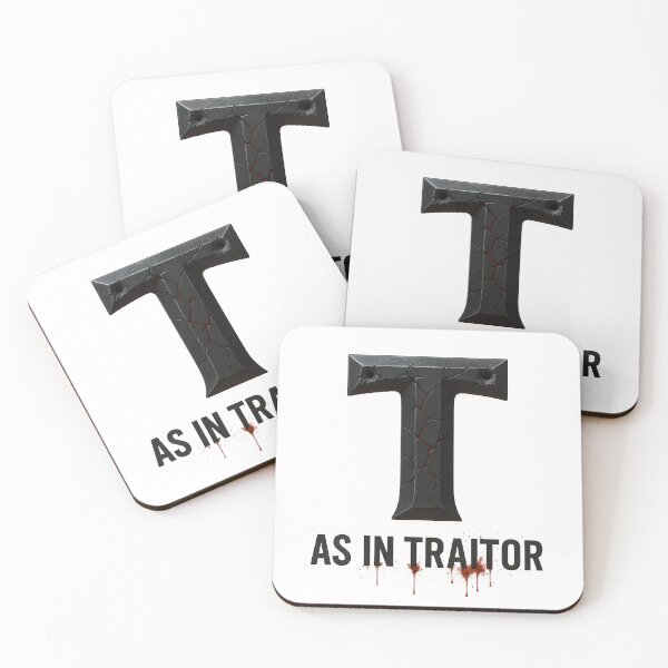 Item preview, T as in traitor dark theme cynical political alphabet by dark alphabet. designed and sold by dark alphabet.