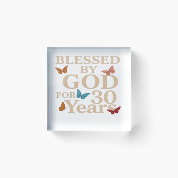 Item preview, 30 Years Blessed by God – Spiritual Anniversary Design designed and sold by semad34.