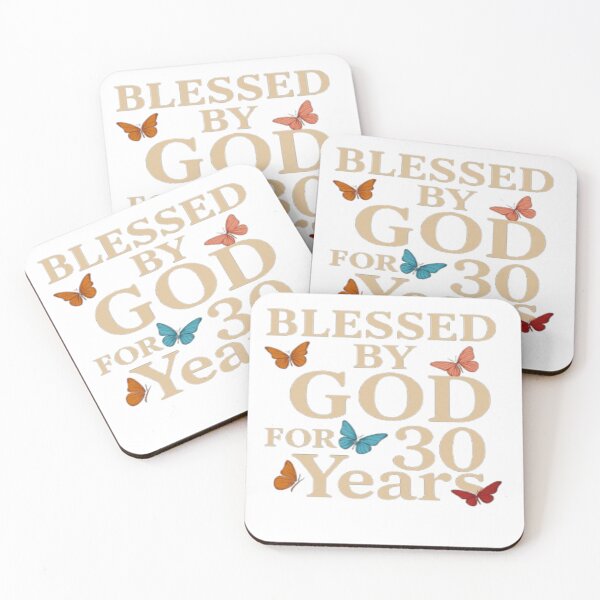 Item preview, 30 Years Blessed by God – Spiritual Anniversary Design designed and sold by semad34.