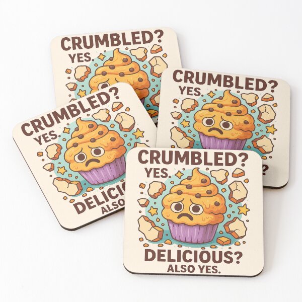 Item preview, Crumbled? Yes. Delicious? Also Yes. – Sad Muffin Print designed and sold by Neovibe Print.