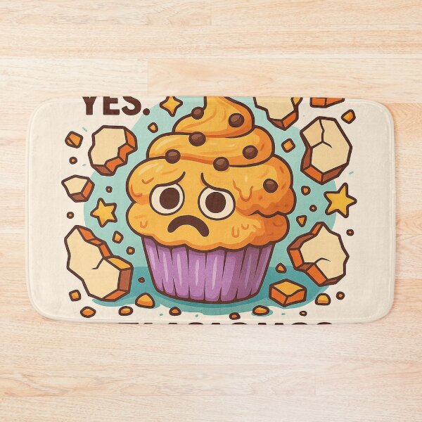 Item preview, Crumbled? Yes. Delicious? Also Yes. – Sad Muffin Print designed and sold by Neovibe Print.