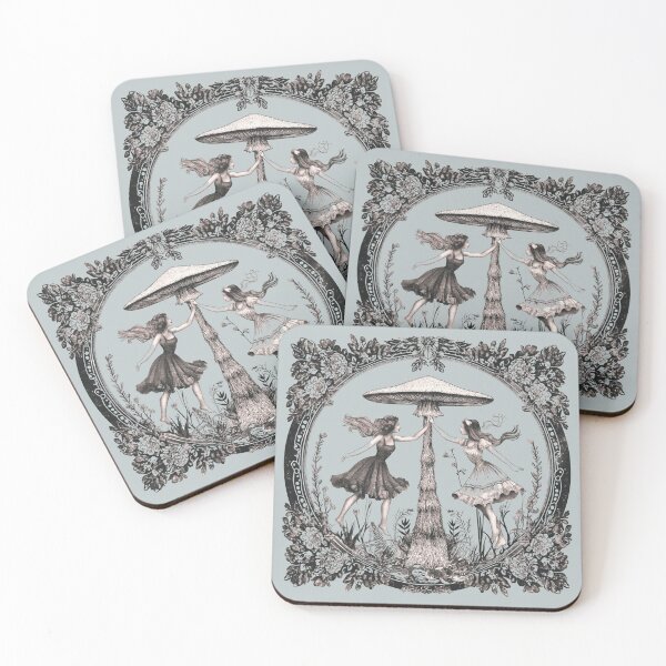 Item preview, Fun Loving Fae - Frolicking by the Fungi designed and sold by PitchBlackIcon.