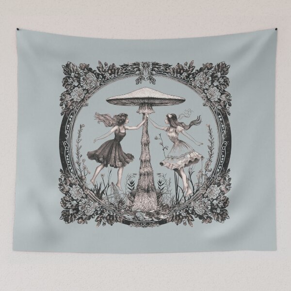 Item preview, Fun Loving Fae - Frolicking by the Fungi designed and sold by PitchBlackIcon.