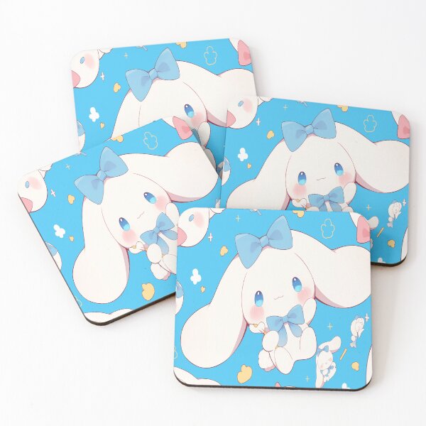 Item preview, Kawaii Bunny Bliss: Blue Bow Edition designed and sold by TSoma.