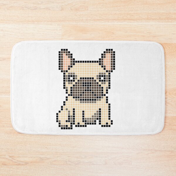 Item preview, Pixeled Frenchie (cream) designed and sold by Brain Fart Buffet.