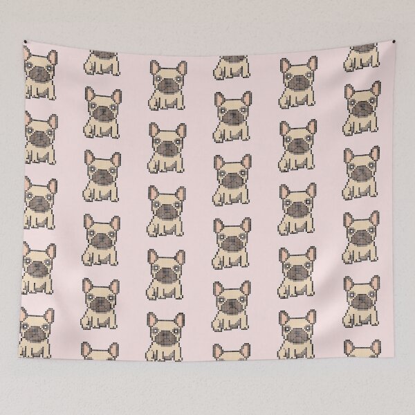 Item preview, Pixeled Frenchie (cream) designed and sold by Brain Fart Buffet.