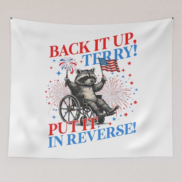 Item preview, Cute Back It Up Terry Put It In Reverse Raccoon 4Th July Firework designed and sold by Cute-Collection.