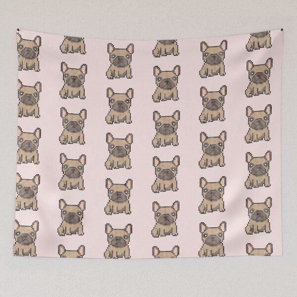 Item preview, Pixeled Frenchie (fawn) designed and sold by Brain Fart Buffet.