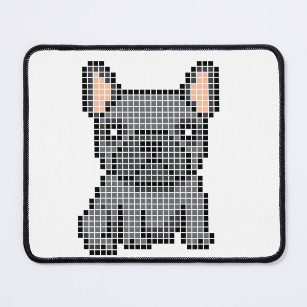 Item preview, Pixeled Frenchie (black) designed and sold by Brain Fart Buffet.