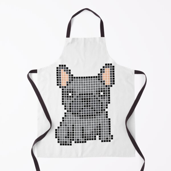 Item preview, Pixeled Frenchie (black) designed and sold by Brain Fart Buffet.