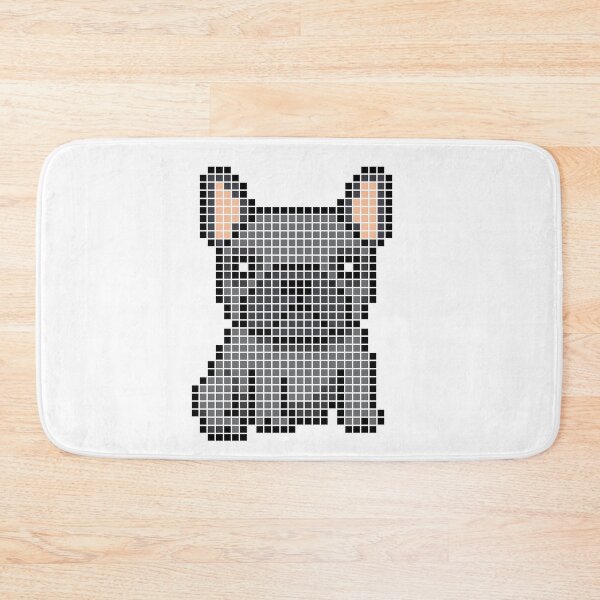 Item preview, Pixeled Frenchie (black) designed and sold by Brain Fart Buffet.
