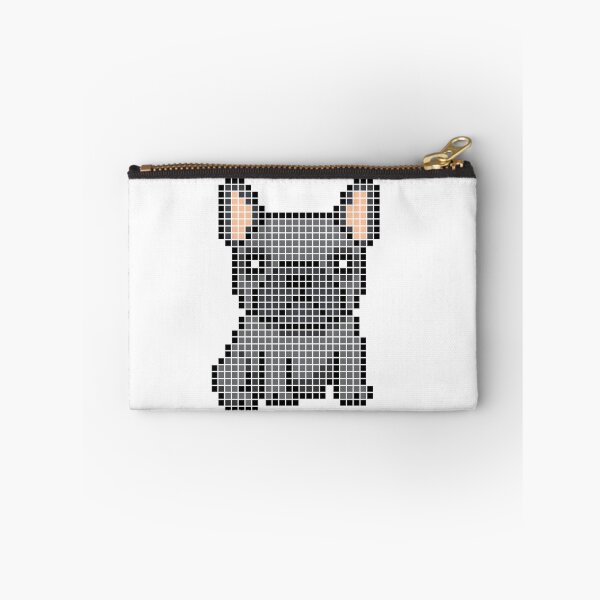 Item preview, Pixeled Frenchie (black) designed and sold by Brain Fart Buffet.