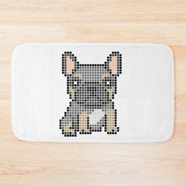Item preview, Pixeled Frenchie (tri color) designed and sold by Brain Fart Buffet.
