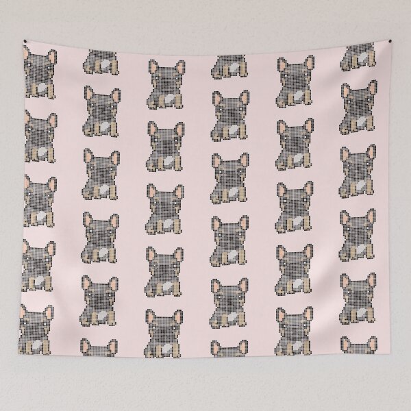 Item preview, Pixeled Frenchie (tri color) designed and sold by Brain Fart Buffet.