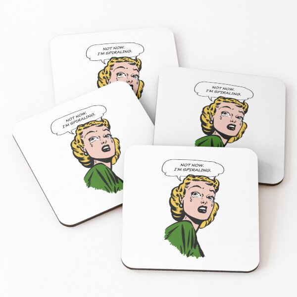 Item preview, Pop Art Crying Woman – “Not Now. I’m Spiraling.” Comic Design designed and sold by newyorkwala.