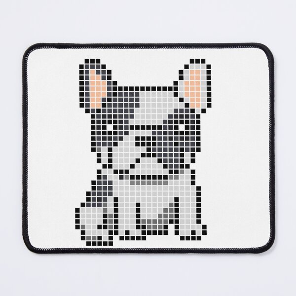 Item preview, Pixeled Frenchie (pied) designed and sold by Brain Fart Buffet.