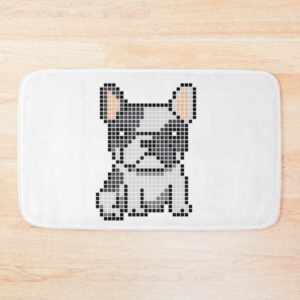 Item preview, Pixeled Frenchie (pied) designed and sold by Brain Fart Buffet.