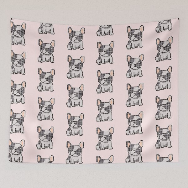 Item preview, Pixeled Frenchie (pied) designed and sold by Brain Fart Buffet.